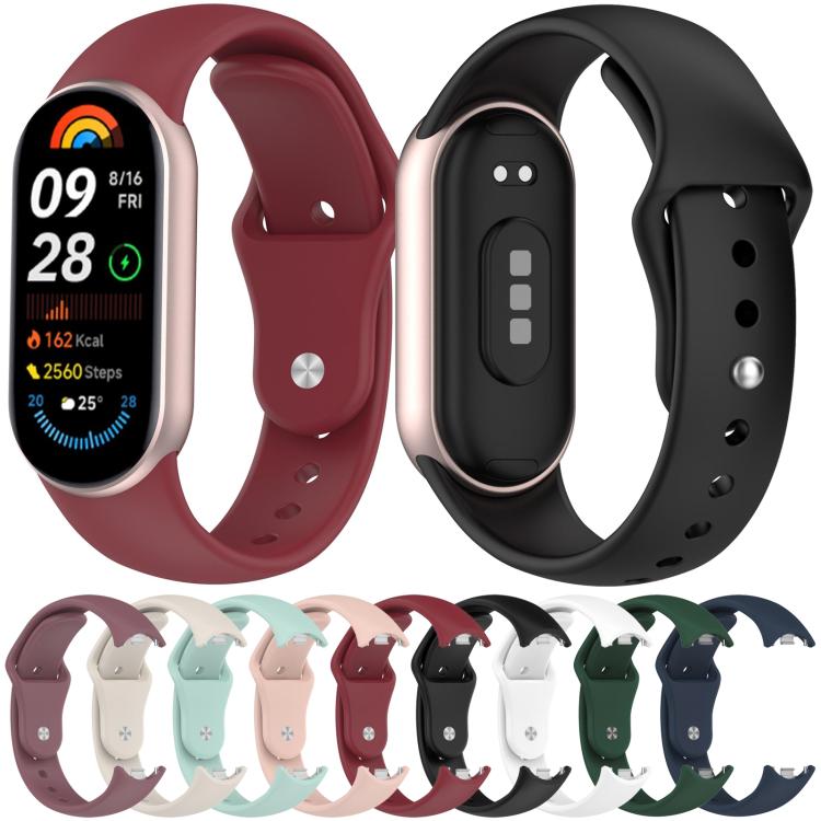 xDfind Reverse Buckle Silicone Watch Band, For Xiaomi Smart Band 11 / 10 / 9 / 8