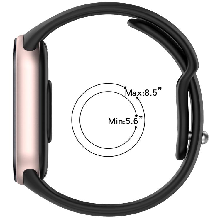 xDfind Reverse Buckle Silicone Watch Band, For Xiaomi Smart Band 11 / 10 / 9 / 8