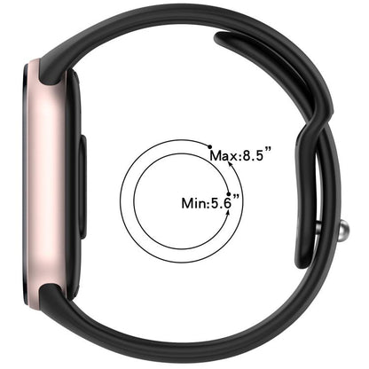 xDfind Reverse Buckle Silicone Watch Band, For Xiaomi Smart Band 11 / 10 / 9 / 8