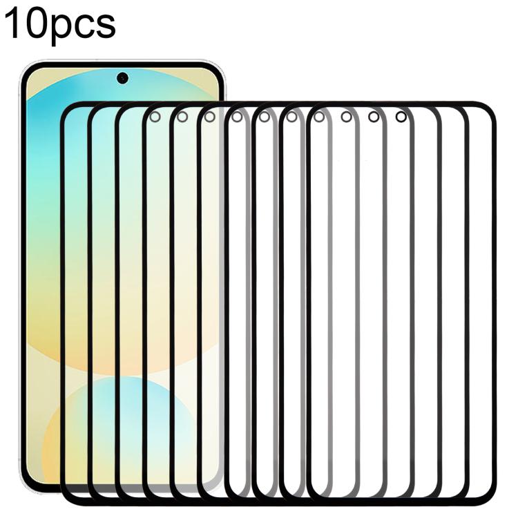 10pcs Front Screen Outer Glass Lens with OCA Optically Clear Adhesive