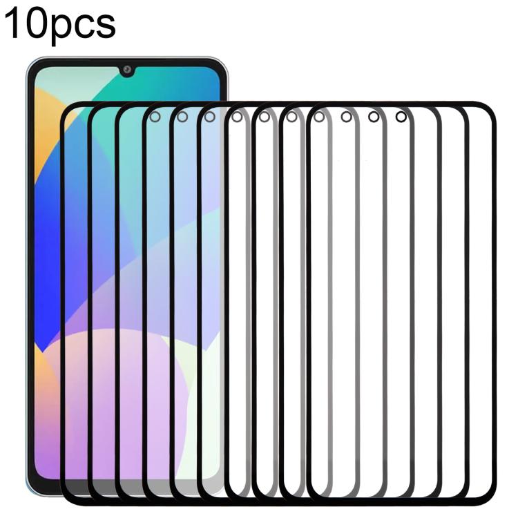 10pcs Front Screen Outer Glass Lens with OCA Optically Clear Adhesive