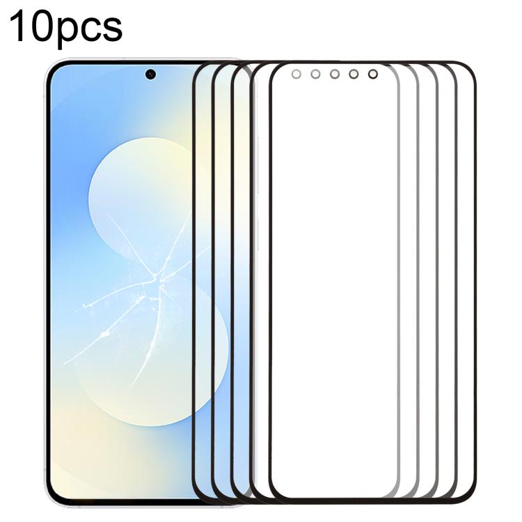 10pcs Front Screen Outer Glass Lens with OCA Optically Clear Adhesive, For Galaxy S26+ SM-S947B, For Galaxy M07 SM-M075F, For Galaxy M17 SM-M176B, For Galaxy S26 SM-S942B, For Galaxy A57 SM-A576B, For Galaxy A37 SM-A376B, For Galaxy S25 FE SM-S731B    ...