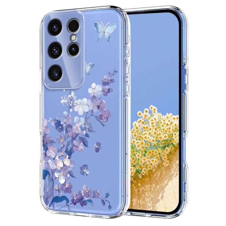 Flower Pattern Painted TPU Phone Case