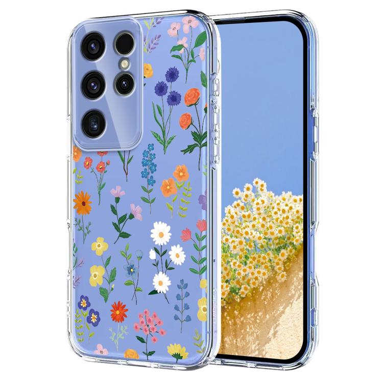 Flower Pattern Painted TPU Phone Case