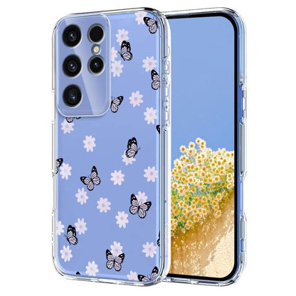 Flower Pattern Painted TPU Phone Case