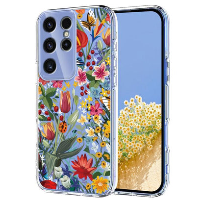 Flower Pattern Painted TPU Phone Case
