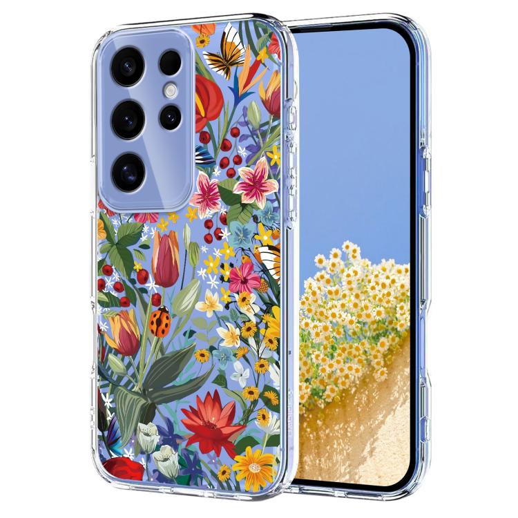 Flower Pattern Painted TPU Phone Case