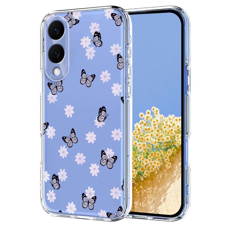 Flower Pattern Painted TPU Phone Case