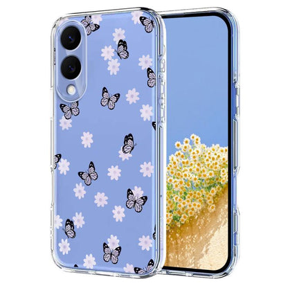 Flower Pattern Painted TPU Phone Case