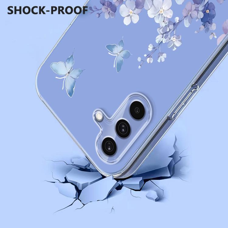 Flower Pattern Painted TPU Phone Case