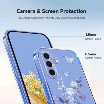 Flower Pattern Painted TPU Phone Case