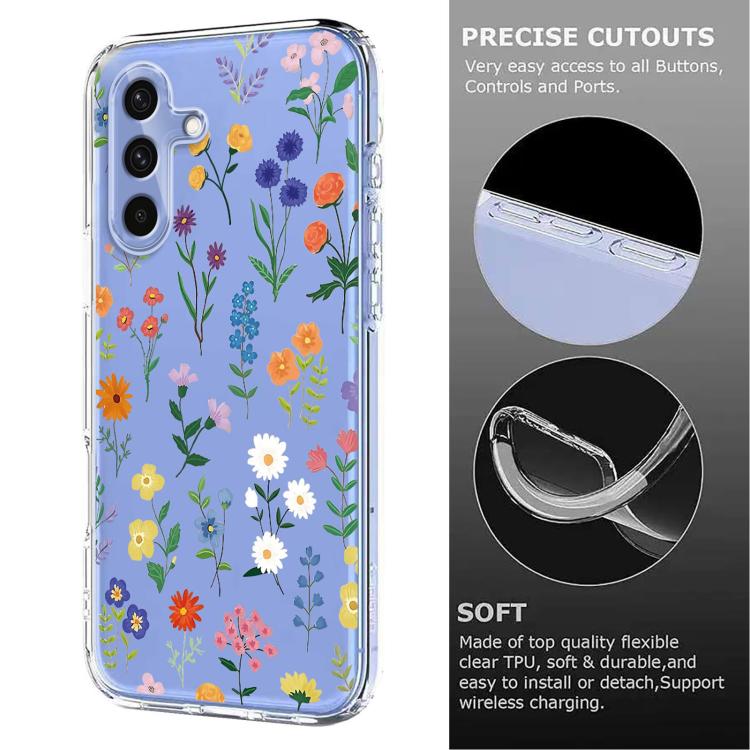 Flower Pattern Painted TPU Phone Case, For Samsung Galaxy S25 FE 5G, For Samsung Galaxy S25 Edge 5G, For Samsung Galaxy S24 5G / S25 5G, For Samsung Galaxy S24+ 5G / S25+ 5G, For Samsung Galaxy S25 Ultra 5G, For Samsung Galaxy S24 FE 5G                ...