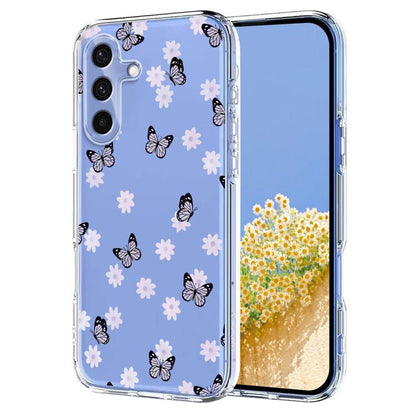 Flower Pattern Painted TPU Phone Case