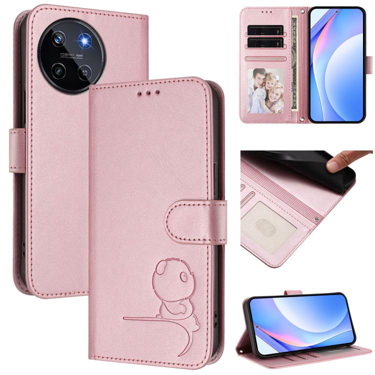 Litter Panda Embossing RFID Leather Phone Case with Lanyard, For Realme GT 6T 5G / GT 6 5G Global, For Realme C67 4G / 12 Lite 4G, For Realme 12 Pro / 12 Pro+ / P1 Pro, For Realme C53 / C51 / C53 India, For Realme 11 5G / 11x / C67 5G India            ...