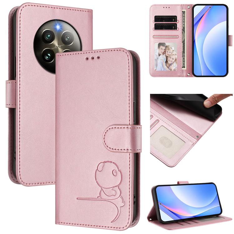 Litter Panda Embossing RFID Leather Phone Case with Lanyard, For Realme Narzo 80 Pro / 14 Pro, For Realme C75 4G / 14x India / Narzo 80x, For Realme Narzo 80x, For Realme 14 / P3 / 14T 5G, For Realme P3 Ultra, For Realme P3, For Realme P3 Pro          ...