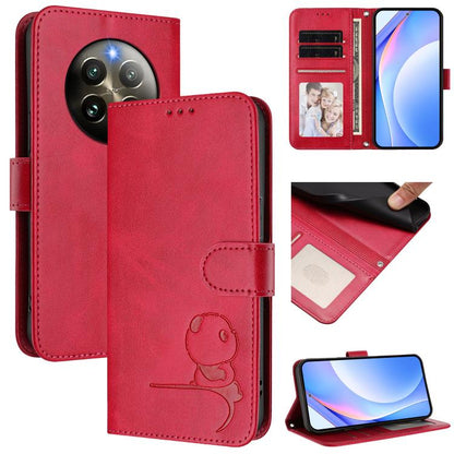 Litter Panda Embossing RFID Leather Phone Case with Lanyard, For Realme Narzo 80 Pro / 14 Pro, For Realme C75 4G / 14x India / Narzo 80x, For Realme Narzo 80x, For Realme 14 / P3 / 14T 5G, For Realme P3 Ultra, For Realme P3, For Realme P3 Pro          ...