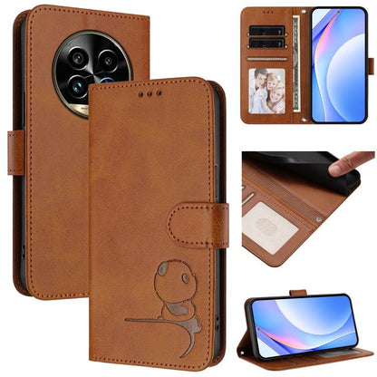 Litter Panda Embossing RFID Leather Phone Case with Lanyard, For Realme Narzo 80 Pro / 14 Pro, For Realme C75 4G / 14x India / Narzo 80x, For Realme Narzo 80x, For Realme 14 / P3 / 14T 5G, For Realme P3 Ultra, For Realme P3, For Realme P3 Pro          ...