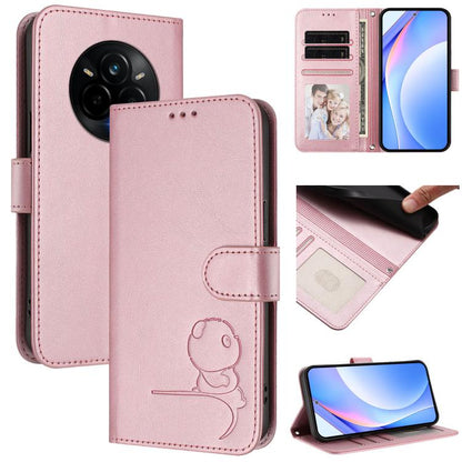 Litter Panda Embossing RFID Leather Phone Case with Lanyard, For Realme Narzo 80 Pro / 14 Pro, For Realme C75 4G / 14x India / Narzo 80x, For Realme Narzo 80x, For Realme 14 / P3 / 14T 5G, For Realme P3 Ultra, For Realme P3, For Realme P3 Pro          ...