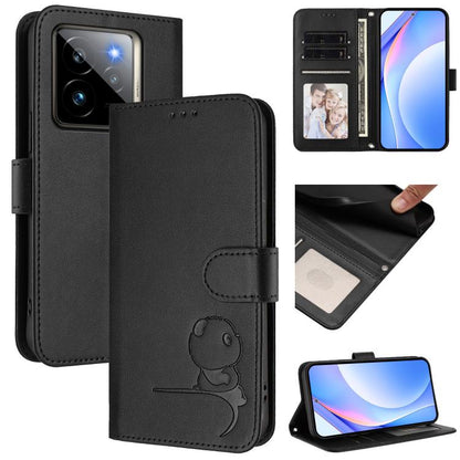 Litter Panda Embossing RFID Leather Phone Case with Lanyard, For Realme Narzo 80 Pro / 14 Pro, For Realme C75 4G / 14x India / Narzo 80x, For Realme Narzo 80x, For Realme 14 / P3 / 14T 5G, For Realme P3 Ultra, For Realme P3, For Realme P3 Pro          ...