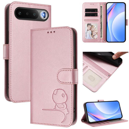 Litter Panda Embossing RFID Leather Phone Case with Lanyard, For Realme P4x / OnePlus Nord CE6 Lite, For Realme 16T 5G, For Realme C100 5G / C83 / C85 5G, For Realme P4 Power 5G, For Realme  Note 80 4G Global, For Realme 16 5G Global                   ...