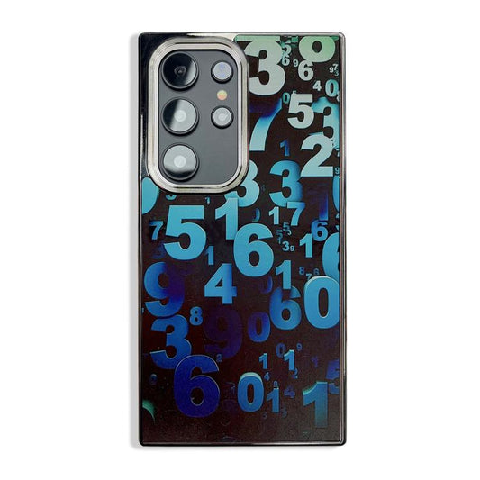 Side Carbon Fiber Pattern Electroplated TPU Phone Case, For Samsung Galaxy S25 Ultra 5G, For Samsung Galaxy S24 Ultra 5G, For Samsung Galaxy S23 Ultra 5G