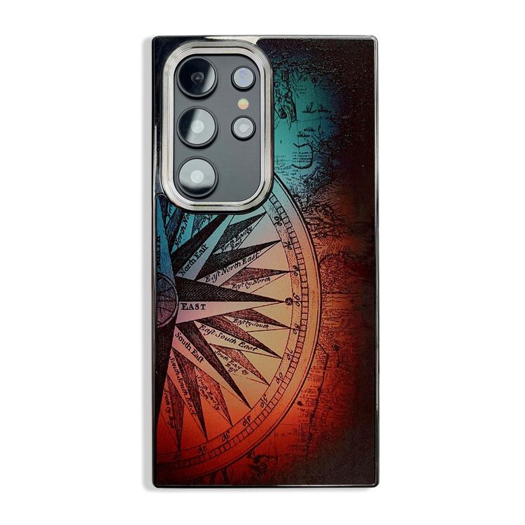 Side Carbon Fiber Pattern Electroplated TPU Phone Case, For Samsung Galaxy S25 Ultra 5G, For Samsung Galaxy S24 Ultra 5G, For Samsung Galaxy S23 Ultra 5G
