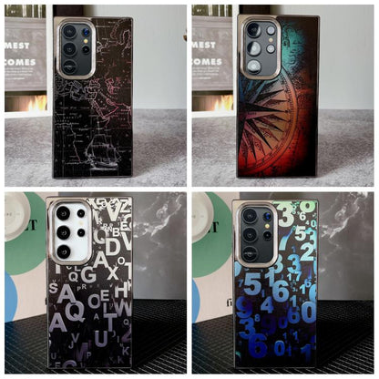 Side Carbon Fiber Pattern Electroplated TPU Phone Case, For Samsung Galaxy S25 Ultra 5G, For Samsung Galaxy S24 Ultra 5G, For Samsung Galaxy S23 Ultra 5G