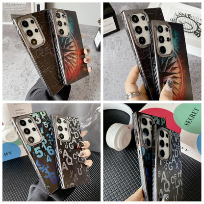 Side Carbon Fiber Pattern Electroplated TPU Phone Case, For Samsung Galaxy S25 Ultra 5G, For Samsung Galaxy S24 Ultra 5G, For Samsung Galaxy S23 Ultra 5G