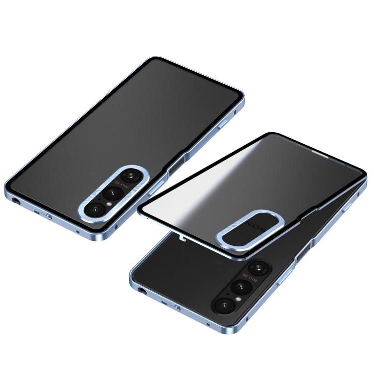 Snap Buckle Metal Frame Frosted Phone Case, For Sony Xperia 1 VII, For Sony Xperia 1 VI