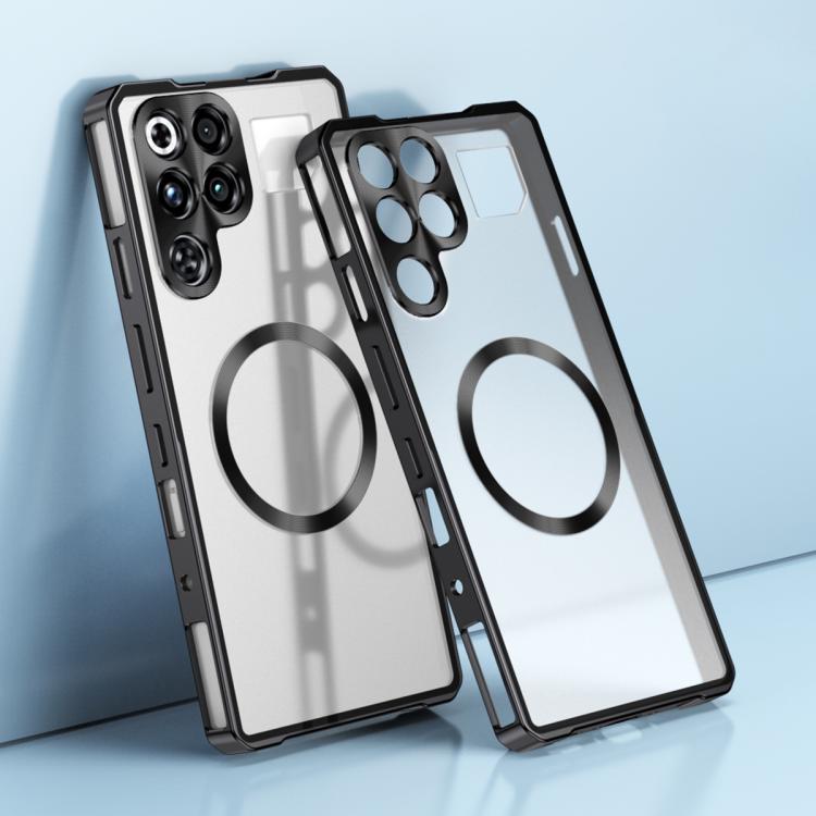 Irregular Alloy Frame Fosted Translucent MagSafe Phone Case, For ZTE nubia RedMagic 11 Pro / 11 Pro+, For ZTE nubia Z70 Ultra