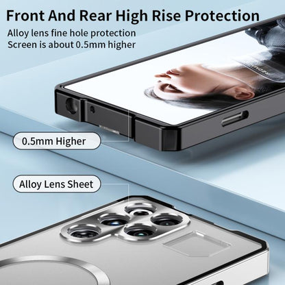 Irregular Alloy Frame Fosted Translucent MagSafe Phone Case, For ZTE nubia RedMagic 11 Pro / 11 Pro+, For ZTE nubia Z70 Ultra