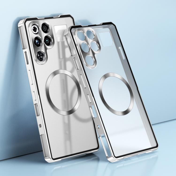 Irregular Alloy Frame Fosted Translucent MagSafe Phone Case, For ZTE nubia RedMagic 11 Pro / 11 Pro+, For ZTE nubia Z70 Ultra