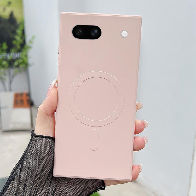 Solid Color Liquid Silicone MagSafe Magnetic Phone Case, For Google Pixel 8a, For Google Pixel 7a