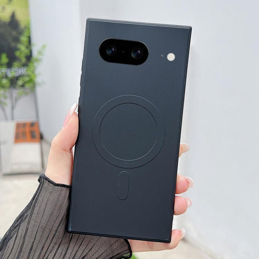 Solid Color Liquid Silicone MagSafe Magnetic Phone Case, For Google Pixel 8a, For Google Pixel 7a