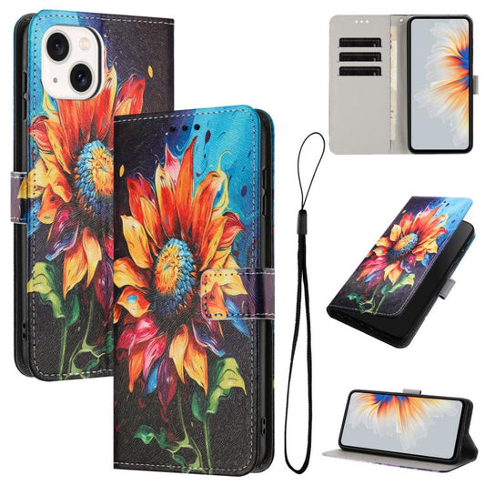 Color Drawing Pattern Leather Phone Case, For iPhone 15, For iPhone 14 / 13, For iPhone 14 Pro, For iPhone 14 Pro Max, For iPhone SE 2022 / 2020 / 8 / 7, For iPhone 13 Pro Max, For iPhone 13 Pro, For iPhone 13 mini, For iPhone 12 / 12 Pro