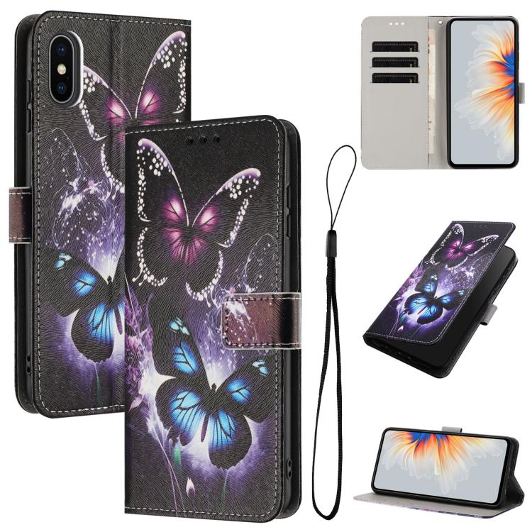 Color Drawing Pattern Leather Phone Case