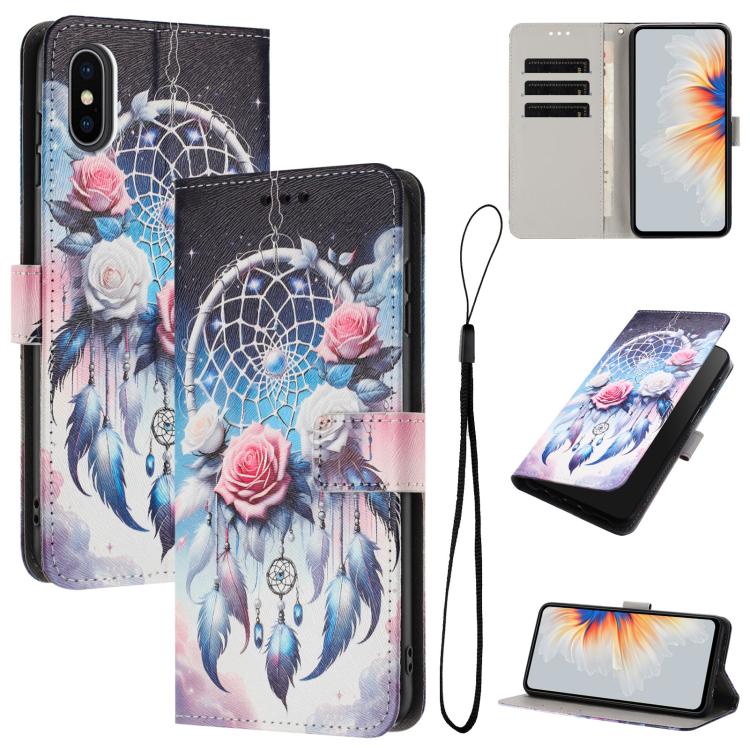 Color Drawing Pattern Leather Phone Case