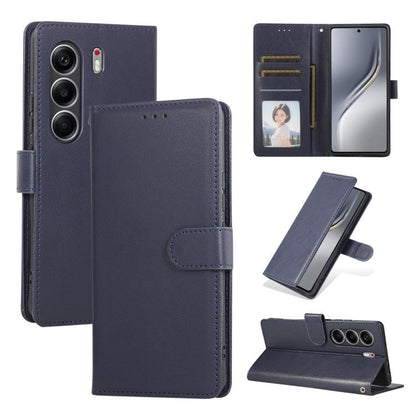 3-Card Slots Multifunctional Leather Phone Case, For Tecno Camon 40 Pro 4G / 5G, For Tecno Camon 40 4G