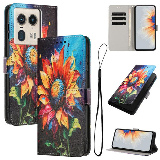 Color Drawing Pattern Leather Phone Case, For Motorola Edge 50 Ultra, For Motorola Edge 50 Fusion, For Motorola Moto G Play 5G 2024, For Motorola Moto G Stylus 5G 2024, For Motorola Moto G34 5G, For Motorola Moto G Play 4G 2024                         ...