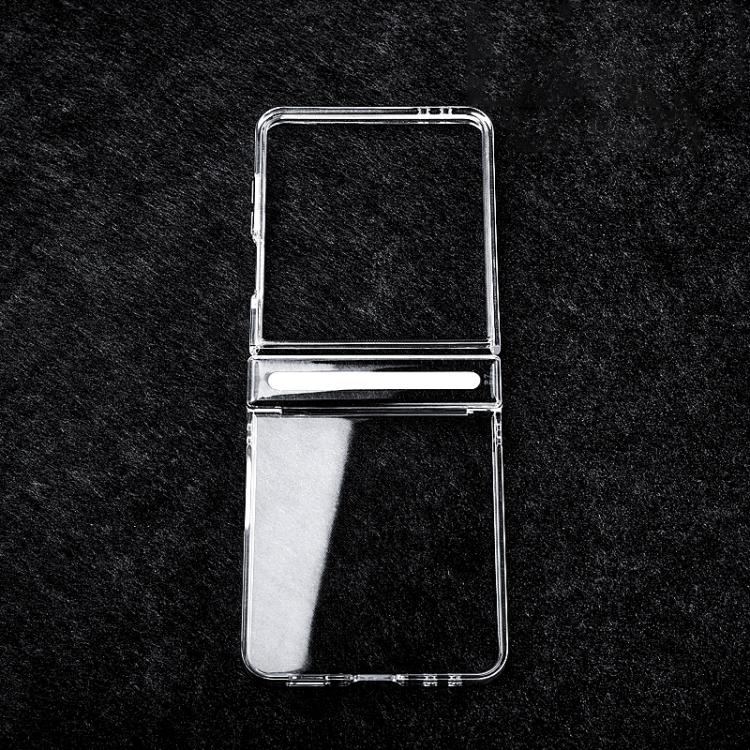 Transparent PC Axis Shockproof Phone Case, For Galaxy Z Flip8 5G, For Samsung Galaxy Z Flip5 5G / Flip6 5G, For Samsung Galaxy Z Flip7 5G, For Samsung Galaxy Z Fold5