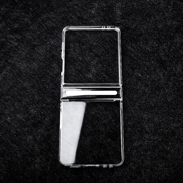 Transparent PC Axis Shockproof Phone Case, For Galaxy Z Flip8 5G, For Samsung Galaxy Z Flip5 5G / Flip6 5G, For Samsung Galaxy Z Flip7 5G, For Samsung Galaxy Z Fold5