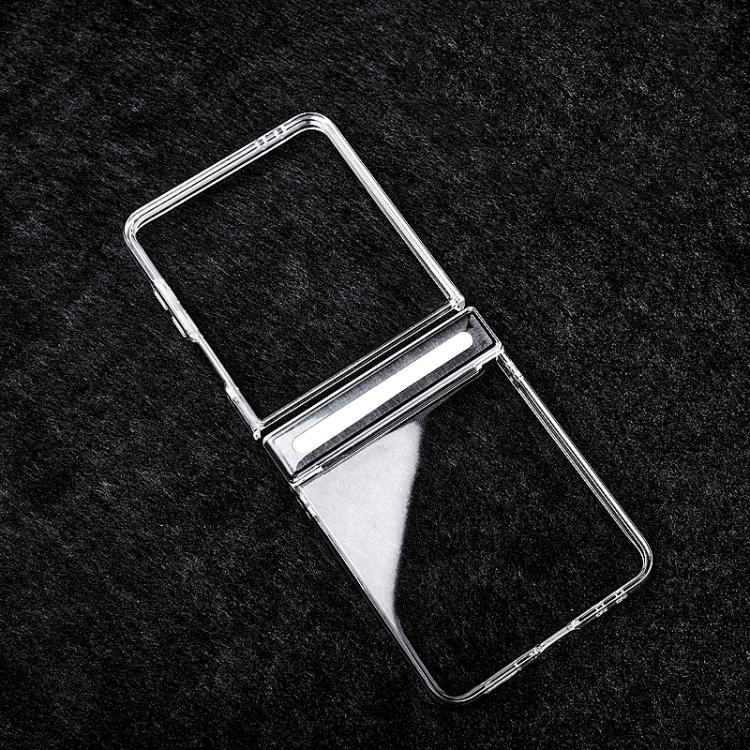 Transparent PC Axis Shockproof Phone Case, For Galaxy Z Flip8 5G, For Samsung Galaxy Z Flip5 5G / Flip6 5G, For Samsung Galaxy Z Flip7 5G, For Samsung Galaxy Z Fold5