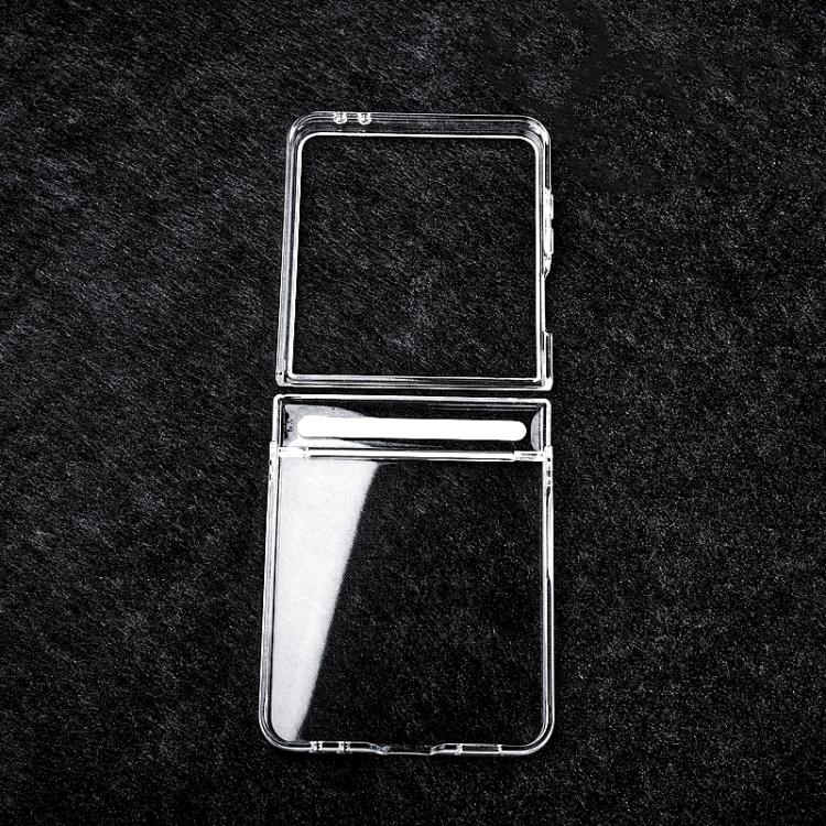 Transparent PC Axis Shockproof Phone Case, For Galaxy Z Flip8 5G, For Samsung Galaxy Z Flip5 5G / Flip6 5G, For Samsung Galaxy Z Flip7 5G, For Samsung Galaxy Z Fold5