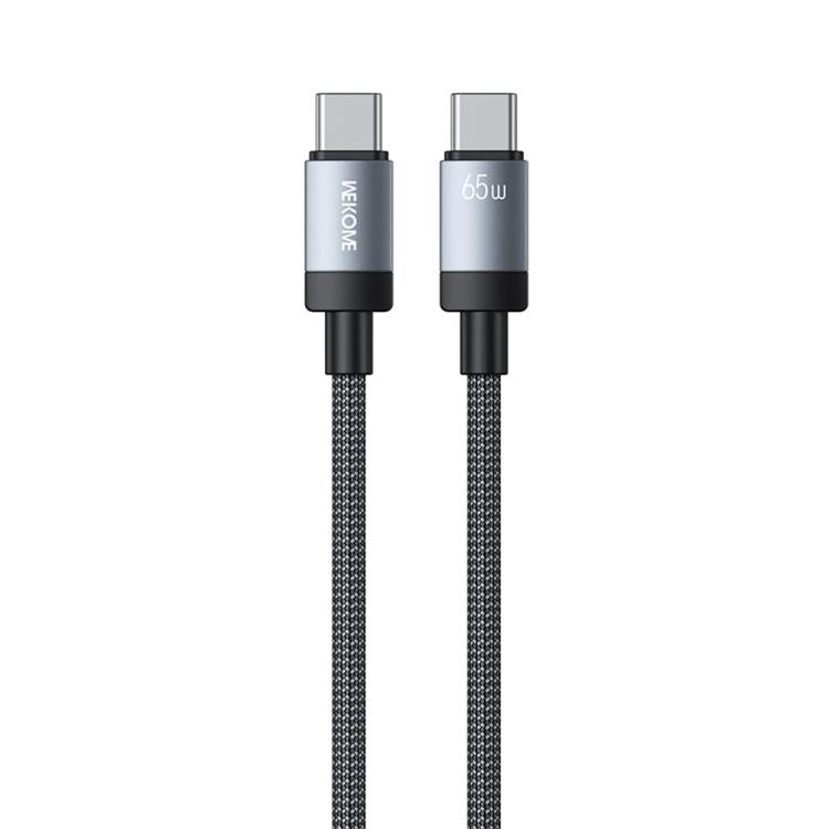 WK WDC-98 Kingkong Ruike Series 65W USB-C / Type-C to USB-C / Type-C Braided Charging Data Cable, Length: 1m, Type-C to Type-C