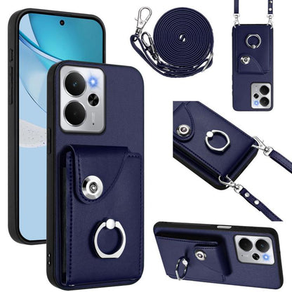 Organ Card Bag Ring Holder Phone Case with Long Lanyard, For Realme 14 / P3 5G / Neo7x, For Realme 14 Pro+, For Realme 14 Pro, For Realme 13 Pro / 13 Pro+ 5G