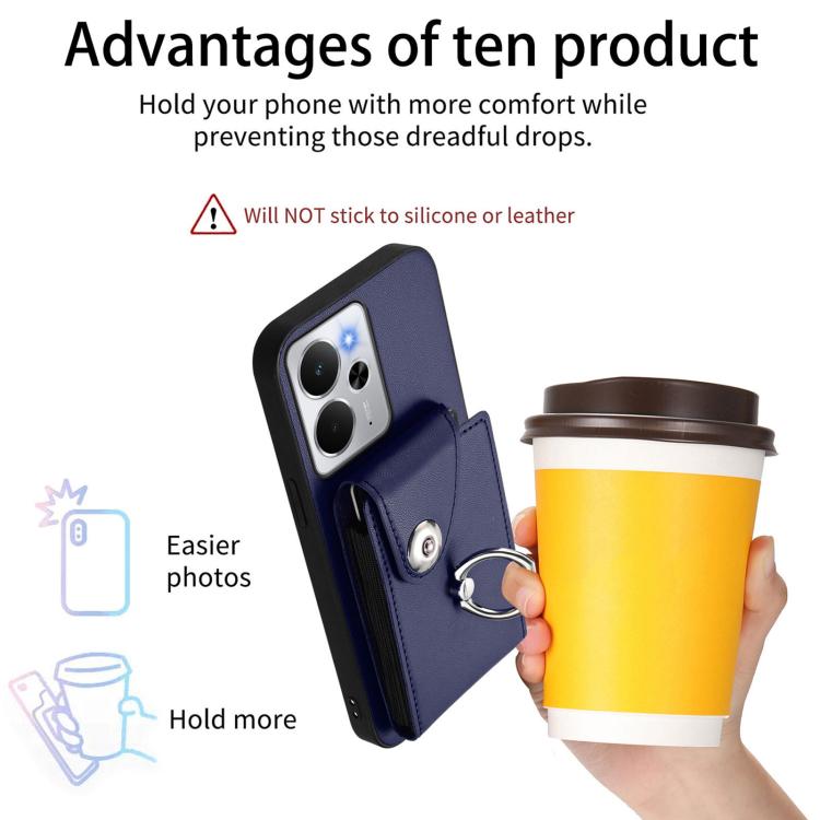 Organ Card Bag Ring Holder Phone Case with Long Lanyard, For Realme 14 / P3 5G / Neo7x, For Realme 14 Pro+, For Realme 14 Pro, For Realme 13 Pro / 13 Pro+ 5G