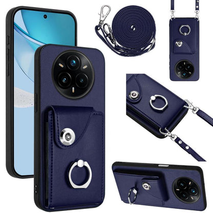 Organ Card Bag Ring Holder Phone Case with Long Lanyard, For Realme 14 / P3 5G / Neo7x, For Realme 14 Pro+, For Realme 14 Pro, For Realme 13 Pro / 13 Pro+ 5G