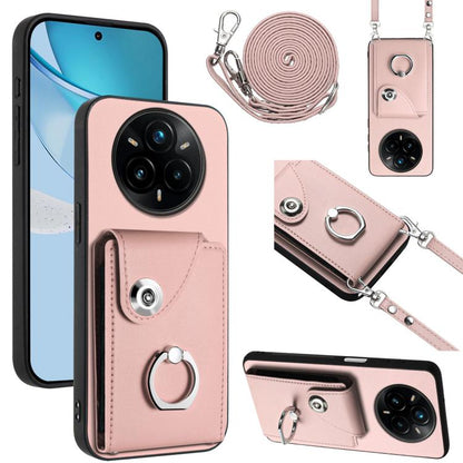 Organ Card Bag Ring Holder Phone Case with Long Lanyard, For Realme 14 / P3 5G / Neo7x, For Realme 14 Pro+, For Realme 14 Pro, For Realme 13 Pro / 13 Pro+ 5G