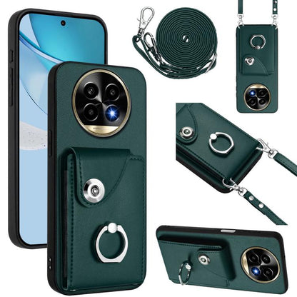 Organ Card Bag Ring Holder Phone Case with Long Lanyard, For Realme 14 / P3 5G / Neo7x, For Realme 14 Pro+, For Realme 14 Pro, For Realme 13 Pro / 13 Pro+ 5G