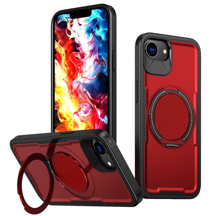 Metal 360 Degree Rotation Holder MagSafe Phone Case, For iPhone 17e / 16e, For iPhone 17 Pro Max, For iPhone 17 Pro, For iPhone 17, For iPhone Air, For iPhone 16 Pro Max, For iPhone 16 Pro, For iPhone 16 Plus, For iPhone 16